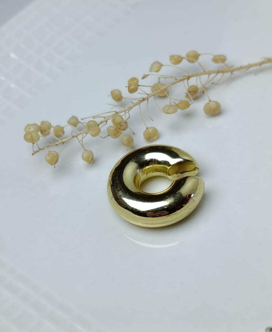 EARCUFF CHUNKY DORADO