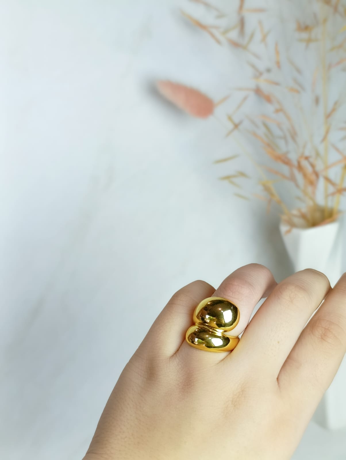 ANILLO CHUNKY EN ACERO QUIRURGICO