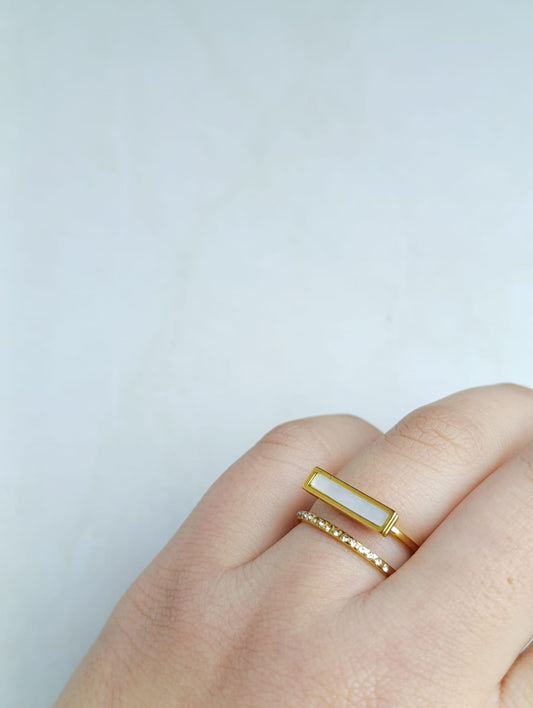 ANILLO DOBLE EN ACERO QUIRURGICO