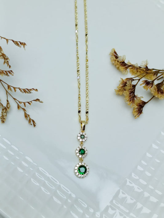 COLLAR COLGANTE TRIPLE EN ACERO QUIRURGICO