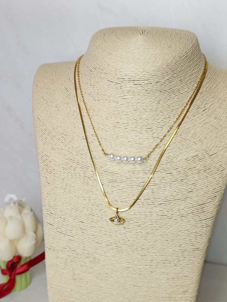 COLLAR DOBLE EN ACERO QUIRURGICO