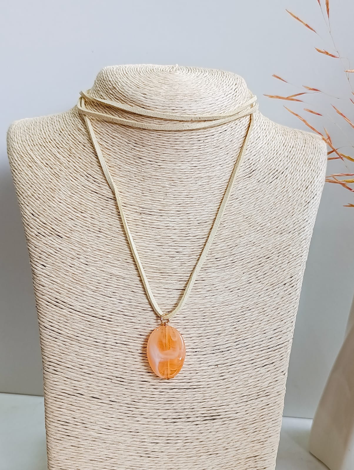 COLLAR LARGO AJUSTABLE CON PIEDRA